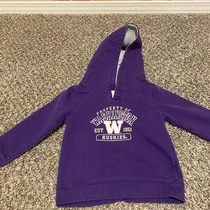 Pro Edge Kids Purple Washington Huskies Hoodie